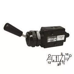 03029622-norgren-super-x-valve-2-position-3-way-spool-configuration-1-blocked-2- 03029622 : Norgren Super X Valve, 2-Position, 3-Way, Spool Configuration 1 Blocked, 2 to 3 in Neutral, 1/8 NPT, Inline, Manual, L