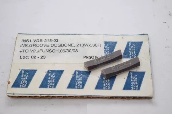 (2) NEW Tool-Flo VDB-218-A030 AT50 Carbide Inserts VDB-218-03