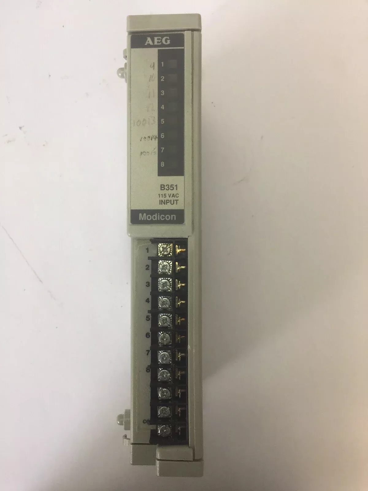 aeg-modicon-as-b351-001-input-module-115vac AEG MODICON AS-B351-001 INPUT MODULE 115VAC