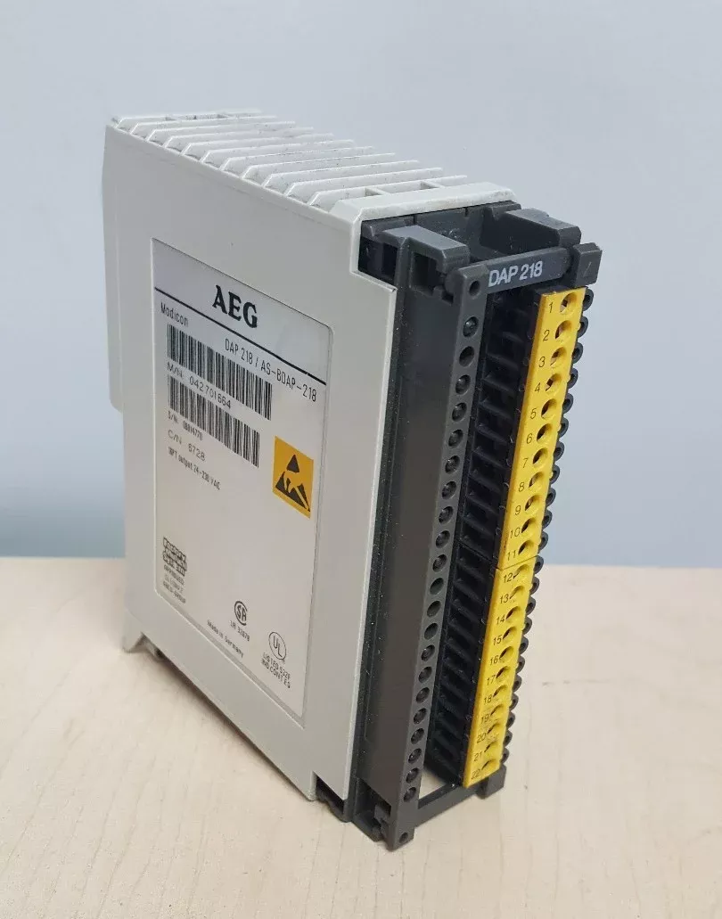 aeg-modicon-as-bdap-218-dap-218-output-module-16x24-230vac-16x24-115vac AEG Modicon AS-BDAP-218 DAP 218 Output Module 16X24-230VAC 16X24-115VAC