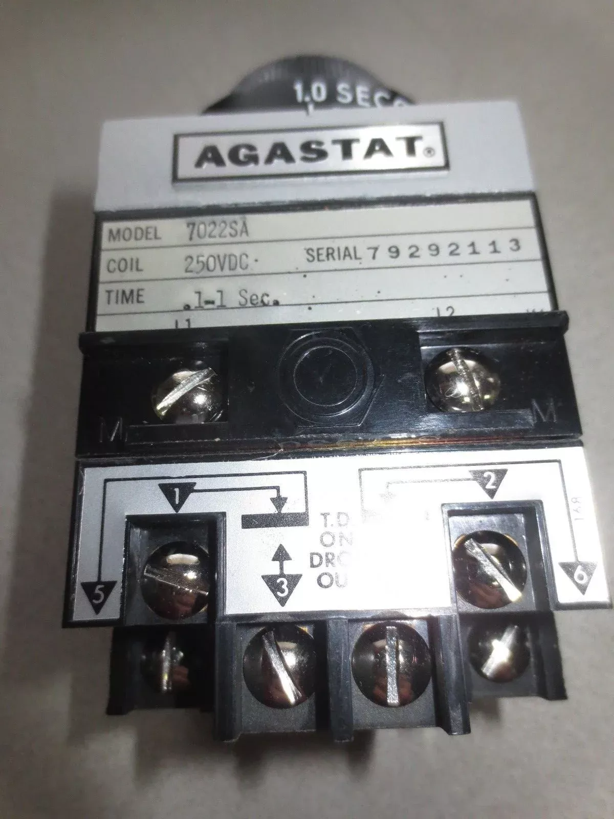 agastat-te-connectivity-7022sa-electropneumatic-timing-relay-1-to-1-second AGASTAT / TE CONNECTIVITY 7022SA ELECTROPNEUMATIC TIMING RELAY .1 to 1 SECOND