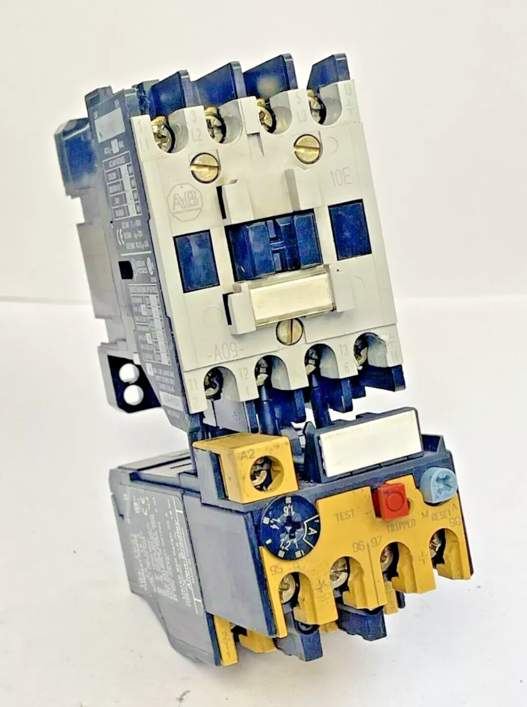 allen-bradley-100-a09nd3-ser-b-contactor-193-bsb-16-ser-b-relay ALLEN BRADLEY - 100-A09ND3 SER. B CONTACTOR & 193-BSB 16 SER. B RELAY