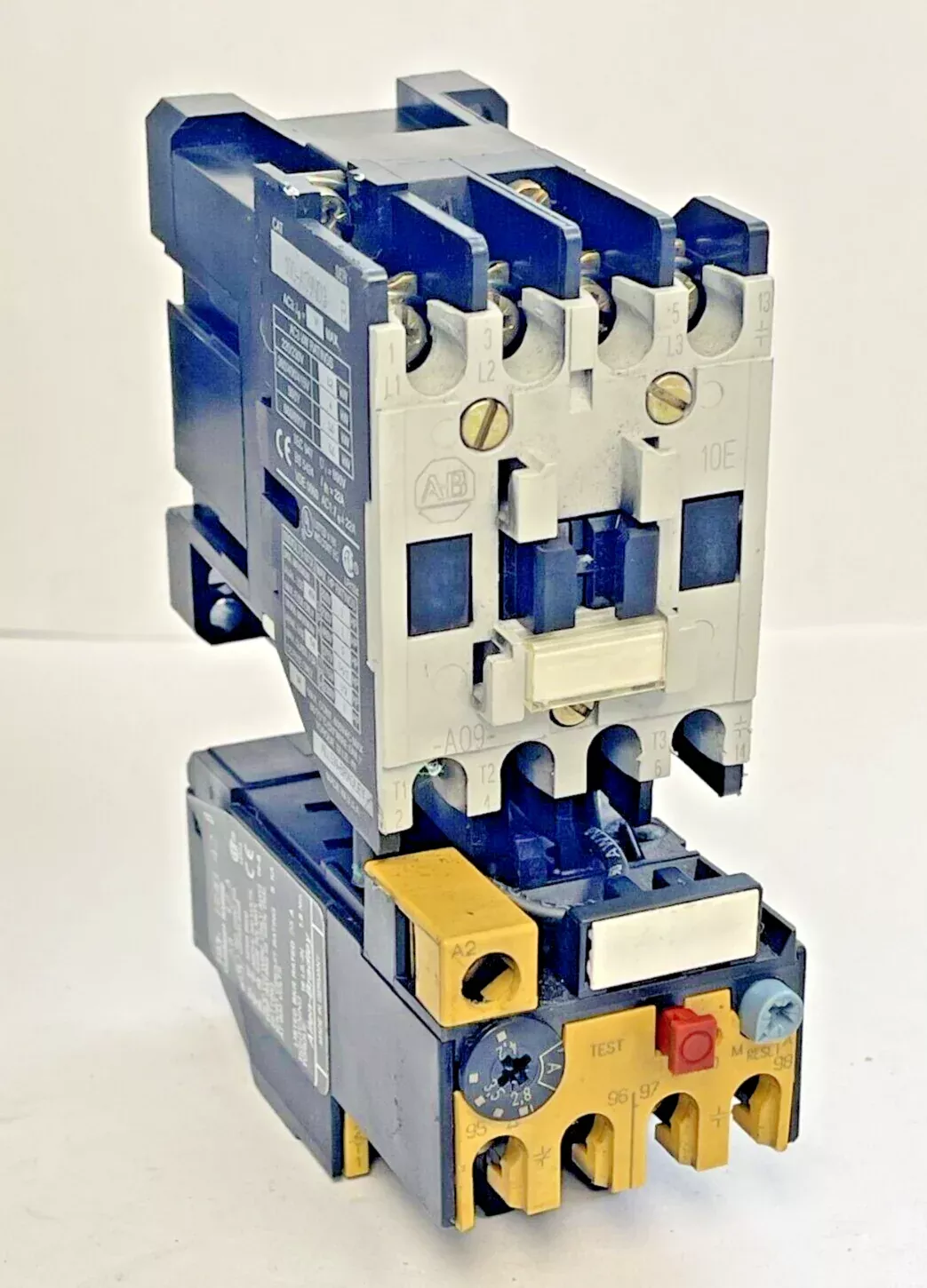 allen-bradley-100-a09nd3-ser-b-contactor-193-bsb-42-ser-b-relay ALLEN BRADLEY - 100-A09ND3 SER. B CONTACTOR & 193-BSB 42 SER. B RELAY