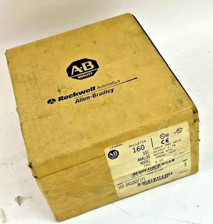 ALLEN BRADLEY 160-BA02NSF191 ANALOG AMPLIFIER MOTOR DRIVE .75HP SER.B FRN:6.0.