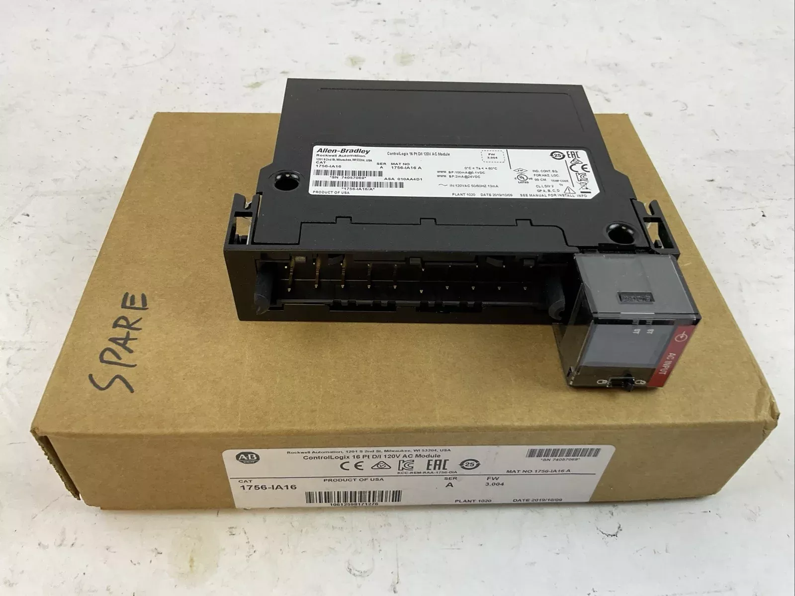 allen-bradley-1756-ia16-ser-fw-3-004-controllogix-16-pt-digital-input-120vac ALLEN BRADLEY 1756-IA16 SER A FW 3.004 CONTROLLOGIX 16 PT DIGITAL INPUT 120VAC