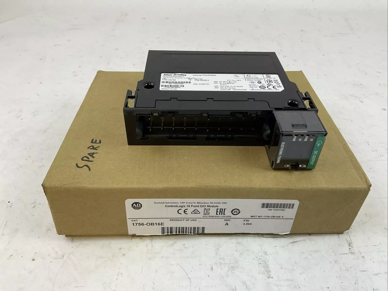 allen-bradley-1756-ob16e-ser-fw-3-004-controllogix-16-pt-digital-output-module ALLEN BRADLEY 1756-OB16E SER A FW 3.004 CONTROLLOGIX 16 PT DIGITAL OUTPUT MODULE