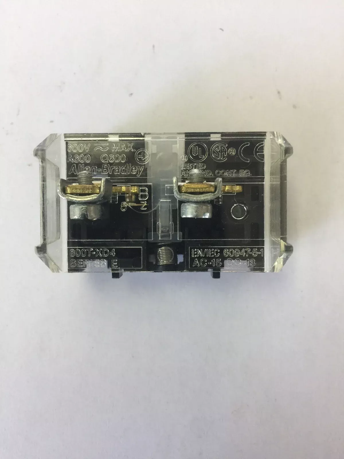 allen-bradley-800t-xd4-contact-block-ser-e-600vac-lot-3 ALLEN BRADLEY 800T-XD4 CONTACT BLOCK SER E 600VAC (LOT OF 3)