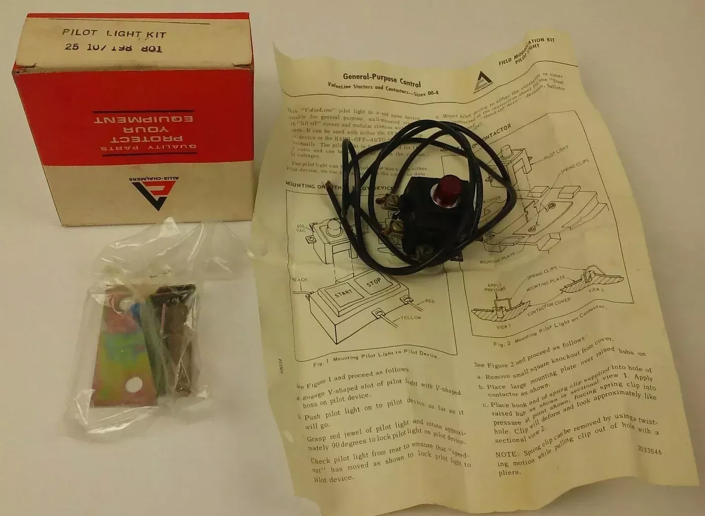 allis-chalmers25107198801-pilot-light-kit-120-240-480-600vac-new-surplus ALLIS CHALMERS25107198801, PILOT LIGHT KIT,120/240/480/600VAC, NEW SURPLUS
