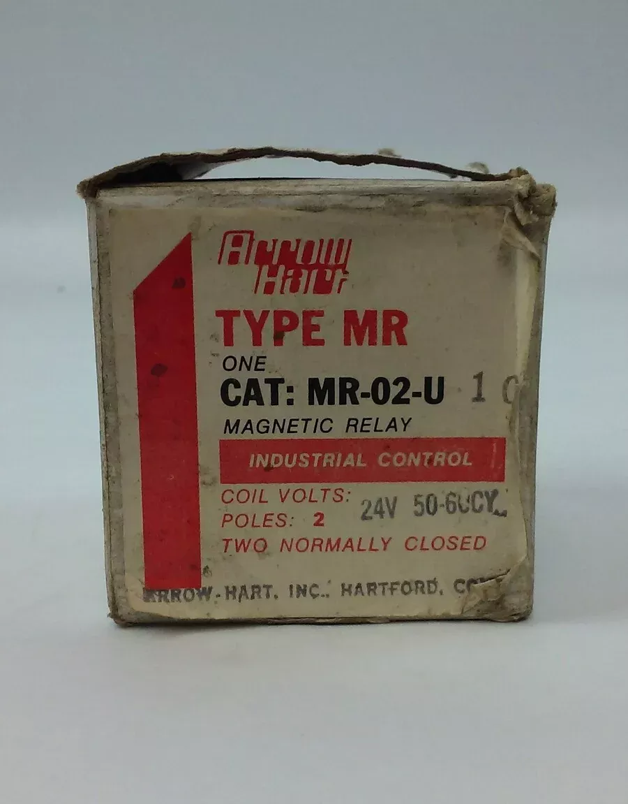 ARROW HART MR-02-U MAGNETIC RELAY 2 POLE 24V 50-60CY