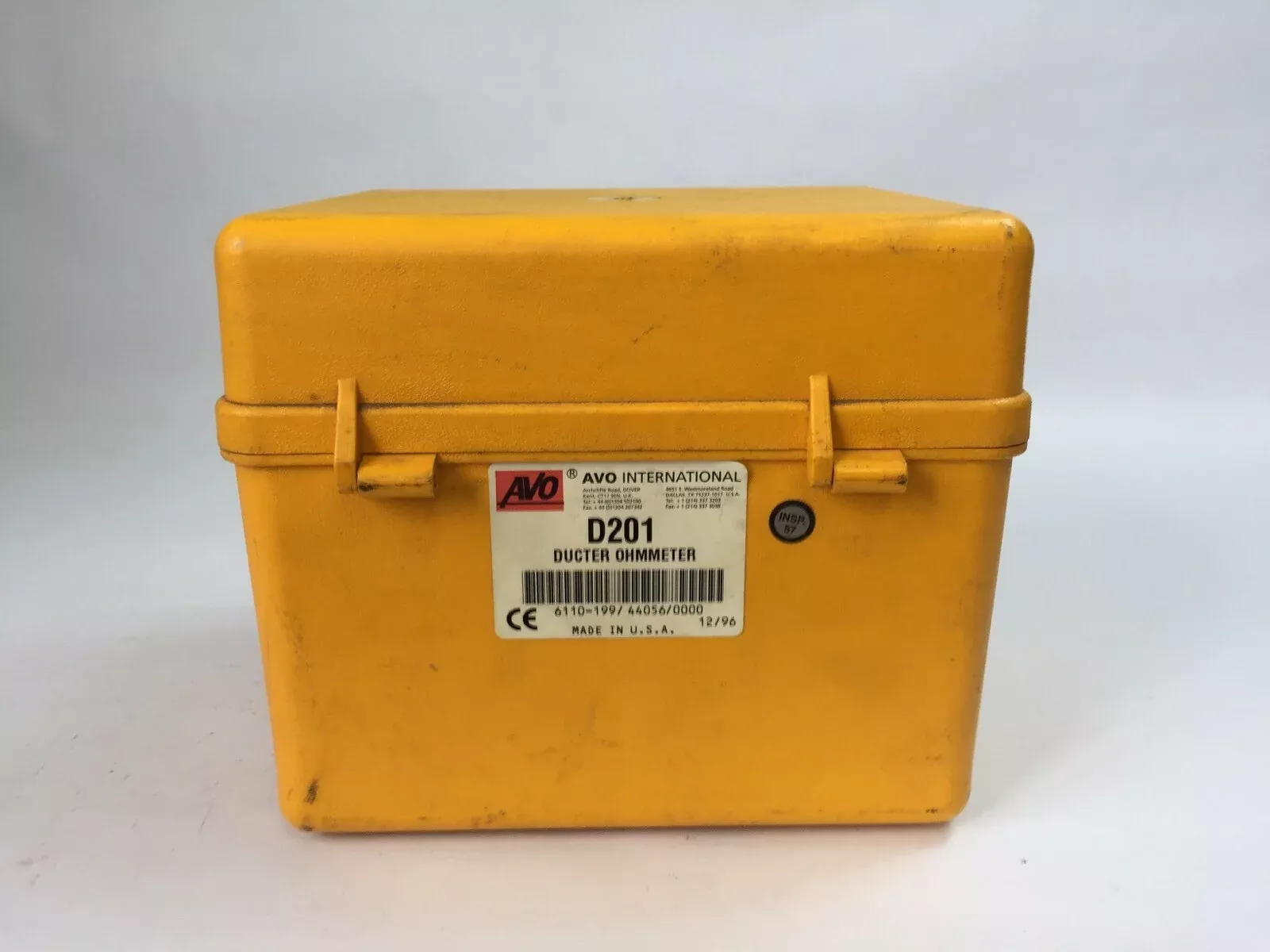 avo-international-d201-ducter-ohmmeter-0-25a-t-200-240v-15572-3 AVO INTERNATIONAL D201 DUCTER OHMMETER 0.25A T 200/240V 15572-3