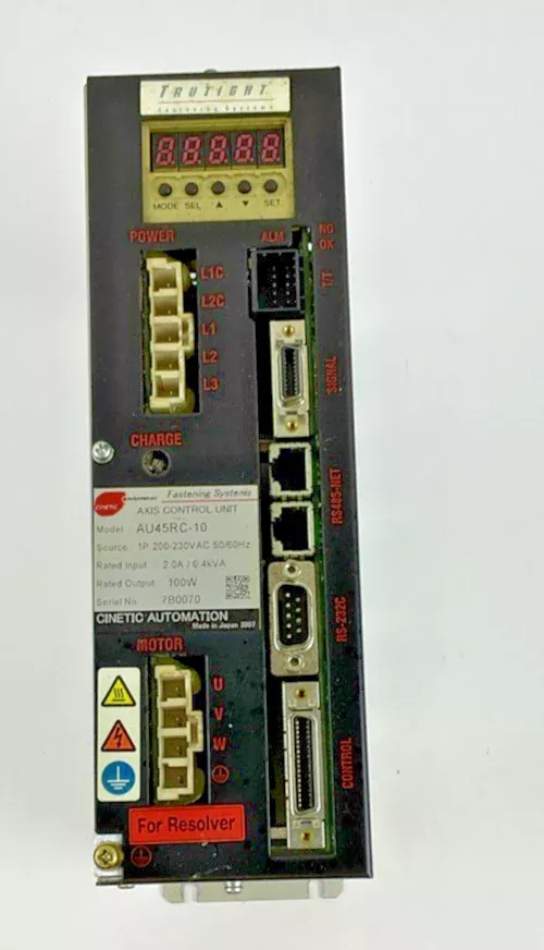 cinetic-automation-au45rc-10-axis-control-unit-230vac-2-0a-0-4kva-100w-50-60hz CINETIC AUTOMATION AU45RC-10 AXIS CONTROL UNIT 230VAC 2.0A/0.4KVA 100W 50/60HZ