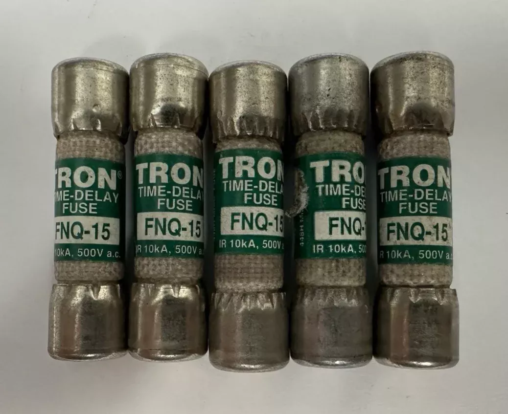 cooper-bussmann-fnq-15-tron-fuse-15-amp-500vac-time-delay-fuse-lot-5 COOPER BUSSMANN FNQ-15 TRON FUSE 15 AMP 500VAC TIME DELAY FUSE LOT OF 5