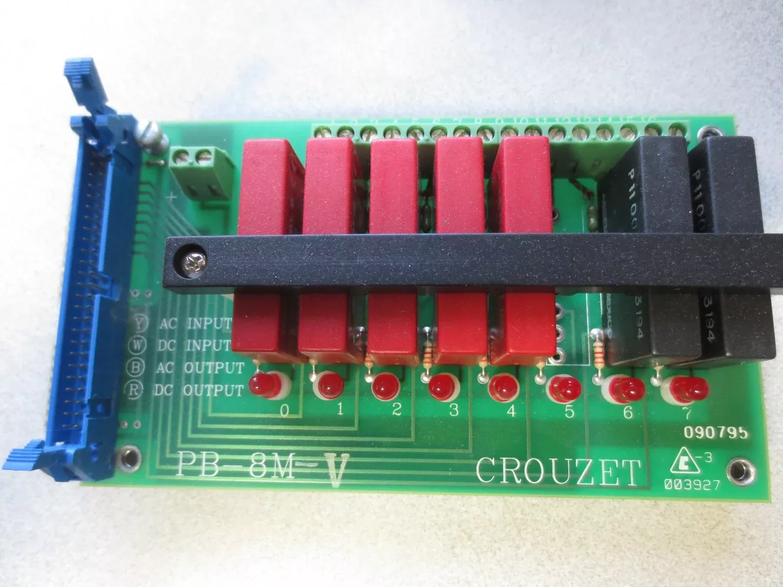 crouzet-pb-8m-v-digital-i-o-module-circuit-board-mini-8-pos CROUZET PB-8M-V DIGITAL I/O MODULE / CIRCUIT BOARD - MINI, 8-POS.