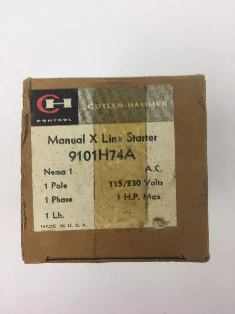 cutler-hammer-9101h74a-manual-x-line-starter-115-230-c-volts-1-hp-max CUTLER HAMMER 9101H74A MANUAL X LINE STARTER 115/230 A.C. VOLTS 1 HP MAX