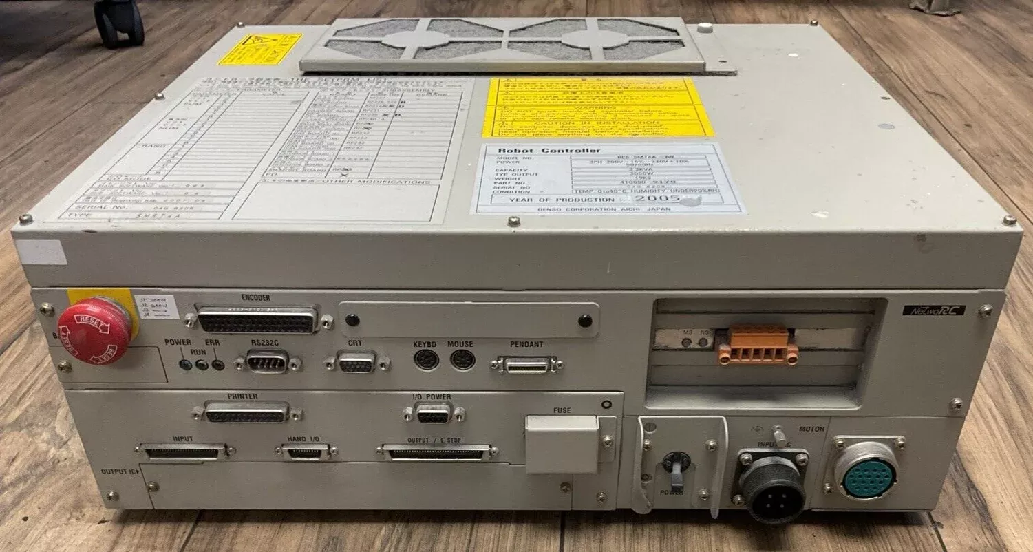 denso-rc5-smt4a-bn-robot-controller-200-230vac-3ph-3-3kva-3050w DENSO RC5-SMT4A-BN ROBOT CONTROLLER 200/230VAC 3PH 3.3KVA 3050W