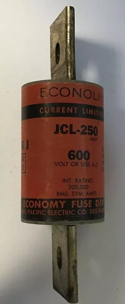 federal-pacific-econolim-jcl-250-fuse-250a-600vac FEDERAL PACIFIC ECONOLIM JCL-250 FUSE 250A 600VAC