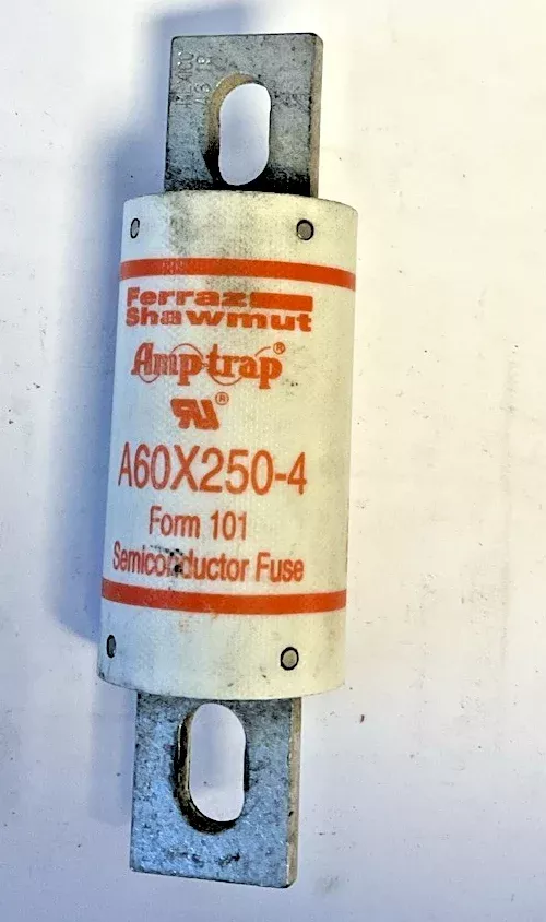 FERRAZ SHAWMUT A60X250-4 FUSE FORM101 250A 600VAC 200KA