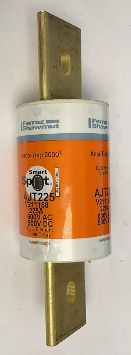 ferraz-shawmut-ajt225-fuse-600vac-500vdc-amp-trap-2000-class-j-225a FERRAZ SHAWMUT AJT225 FUSE 600VAC 500VDC AMP-TRAP 2000 CLASS J 225A