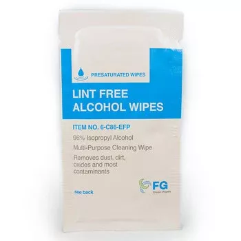 fg-clean-wipes-white-polyester-cleaning-wiper-sachet-1-per-sachet-30-per-box-6-i FG Clean Wipes White Polyester Cleaning Wiper - Sachet - 1 per sachet, 30 per box - 6 in Overall Length - 8 in Width - 6-C86-EFP (14644525)