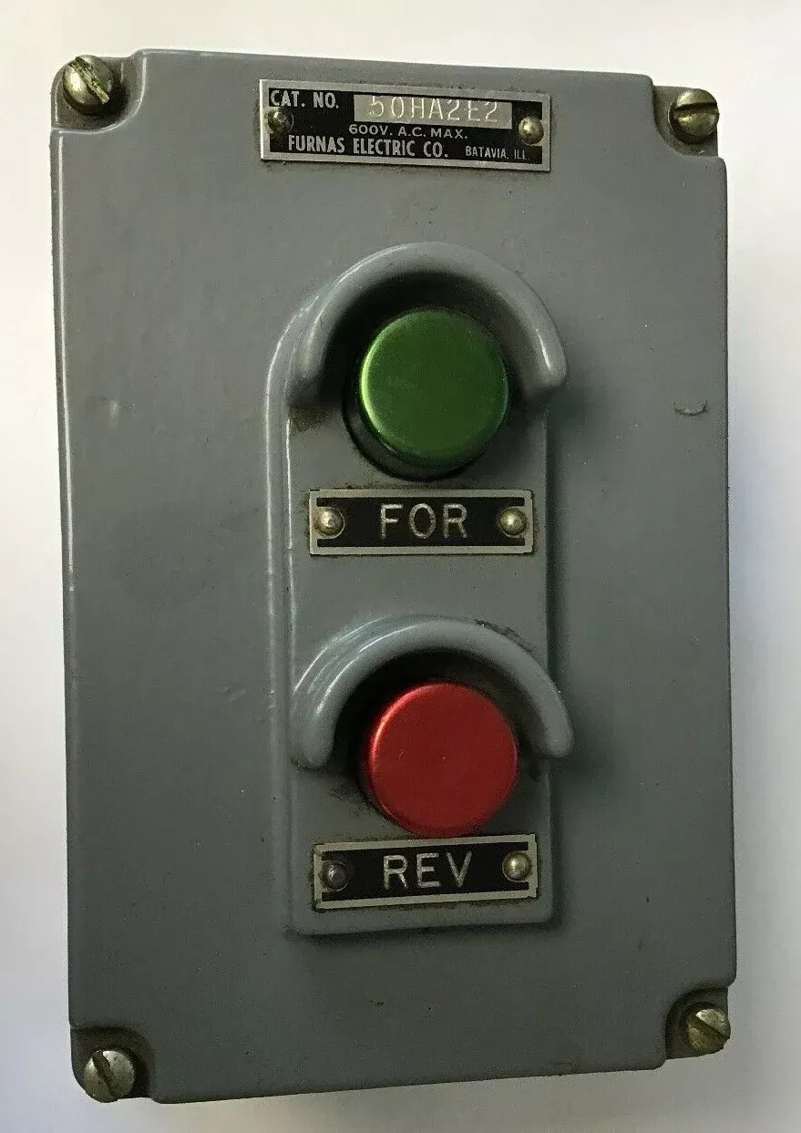 furnas-50ha2e2-push-button-control-2-button-600vac FURNAS 50HA2E2 PUSH BUTTON CONTROL/2 BUTTON 600VAC