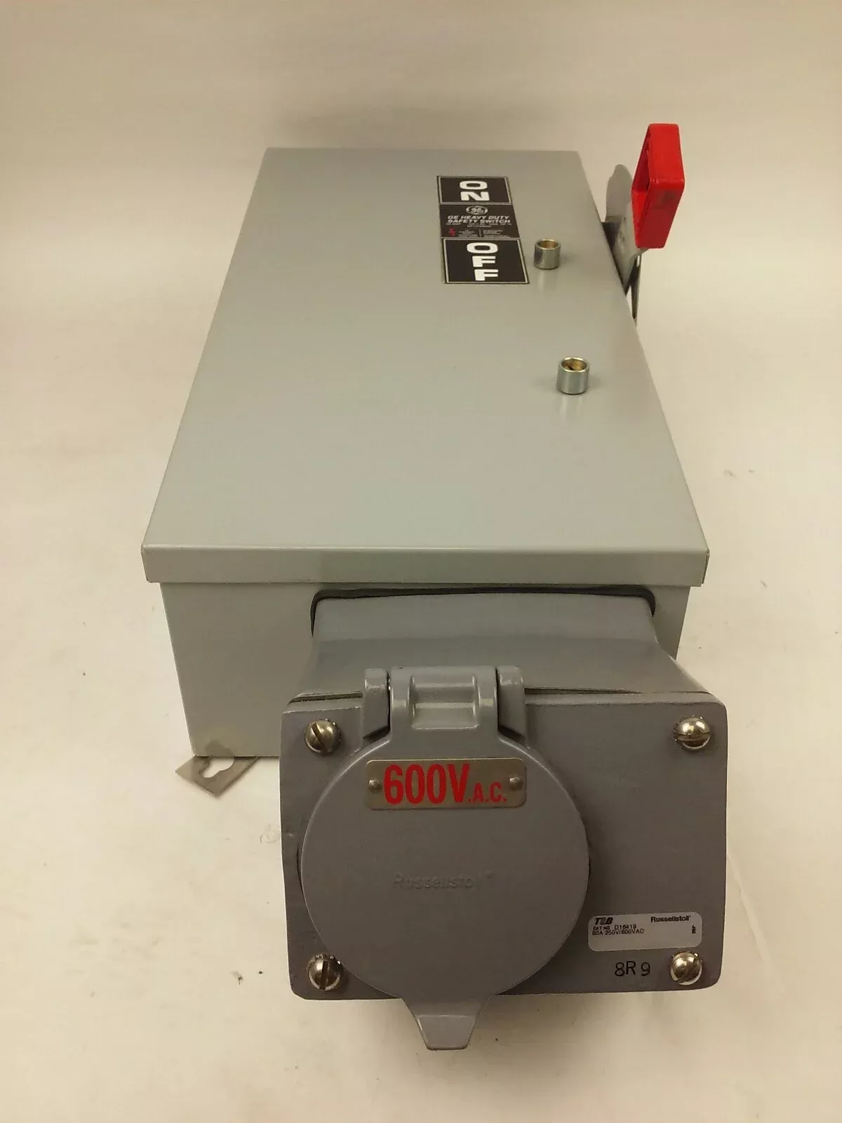 GE TH3362JRS, SAFETY SWITCH, MOD.10, 60A, 600VAC/250VDC, D16419INTERLOCK RECEP