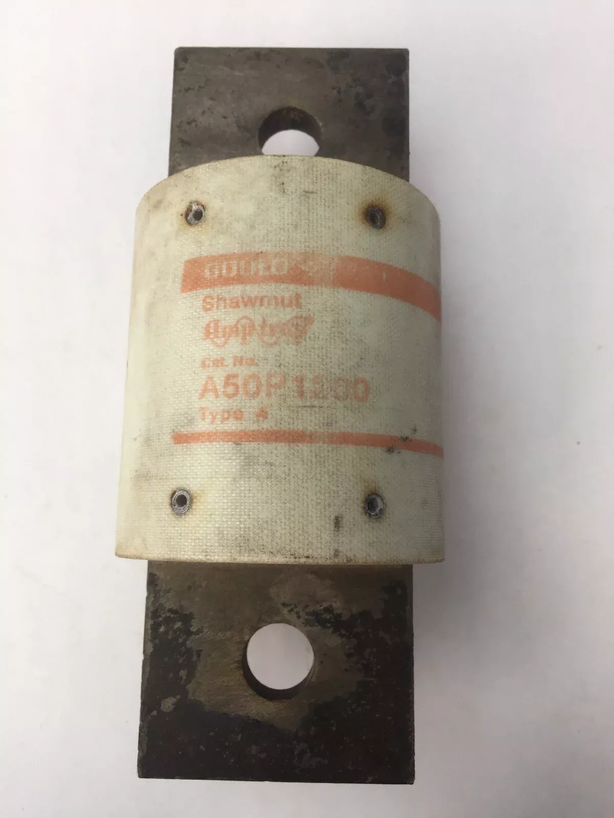 gould-shawmut-amptrap-a50p1200-fuse-1200-amp-500-volts-type-4-form-101 GOULD SHAWMUT AMPTRAP A50P1200 FUSE 1200 AMP 500 VOLTS TYPE 4 FORM 101