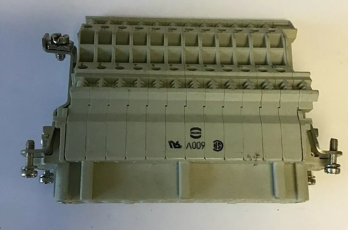 HARTING HS12 "FEMALE" 16A 500V / HAN E AV TERMINAL BLOCK CONNECTOR 600V