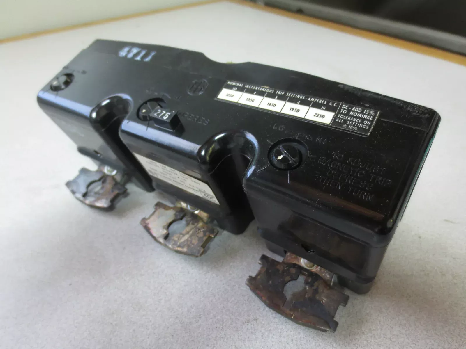 i-t-e-circuit-breaker-trip-unit-275a-600vac-3-pole I-T-E CIRCUIT BREAKER TRIP UNIT, 275A, 600VAC, 3-POLE