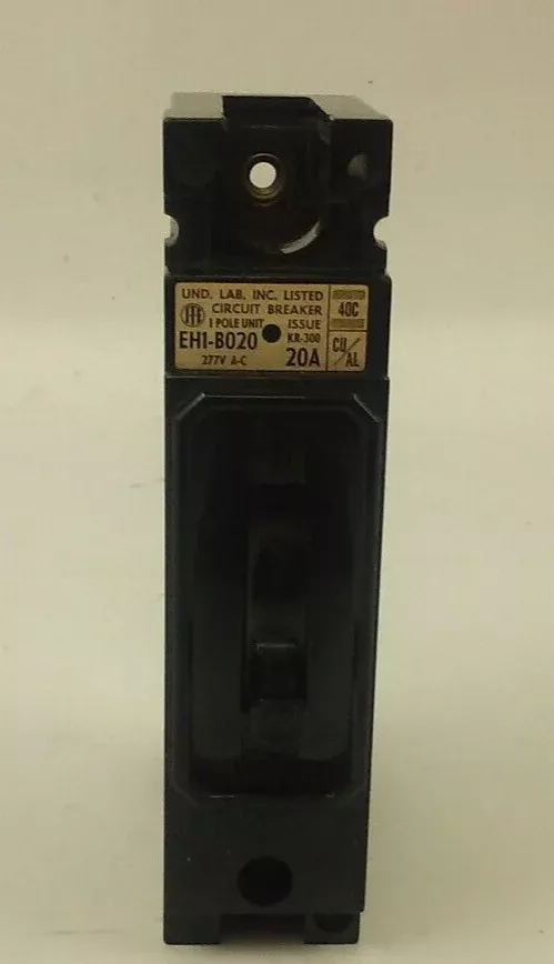 ITE EH1-B020 CIRCUIT BREAKER 20 AMP 1 POLE 277V