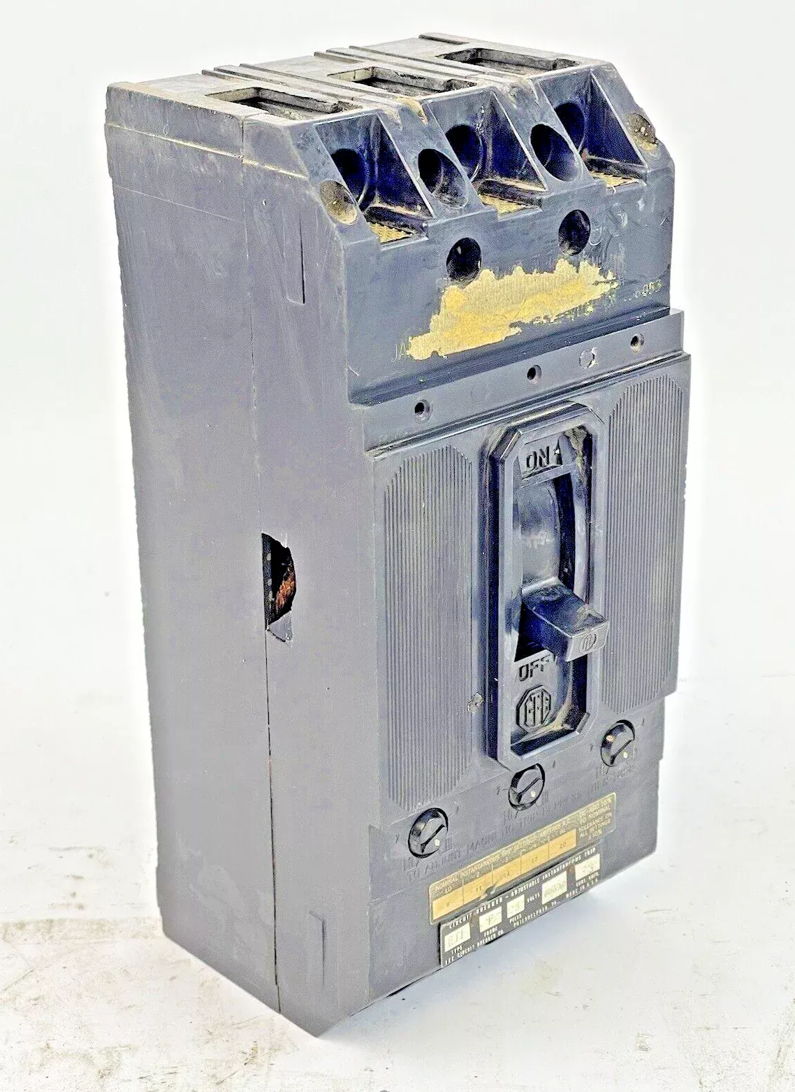 ite-et4060-circuit-breaker-type-eti-3-amp-3-pole-600-vac-f-frame ITE - ET4060- CIRCUIT BREAKER- TYPE ETI, 3 AMP, 3 POLE, 600 VAC, F FRAME