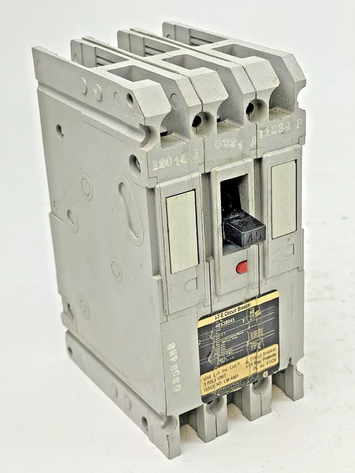 ITE - SIEMENS - HE63B045 - CIRCUIT BREAKER - 45A, 600 VAC, 3 POLE - TYPE HE