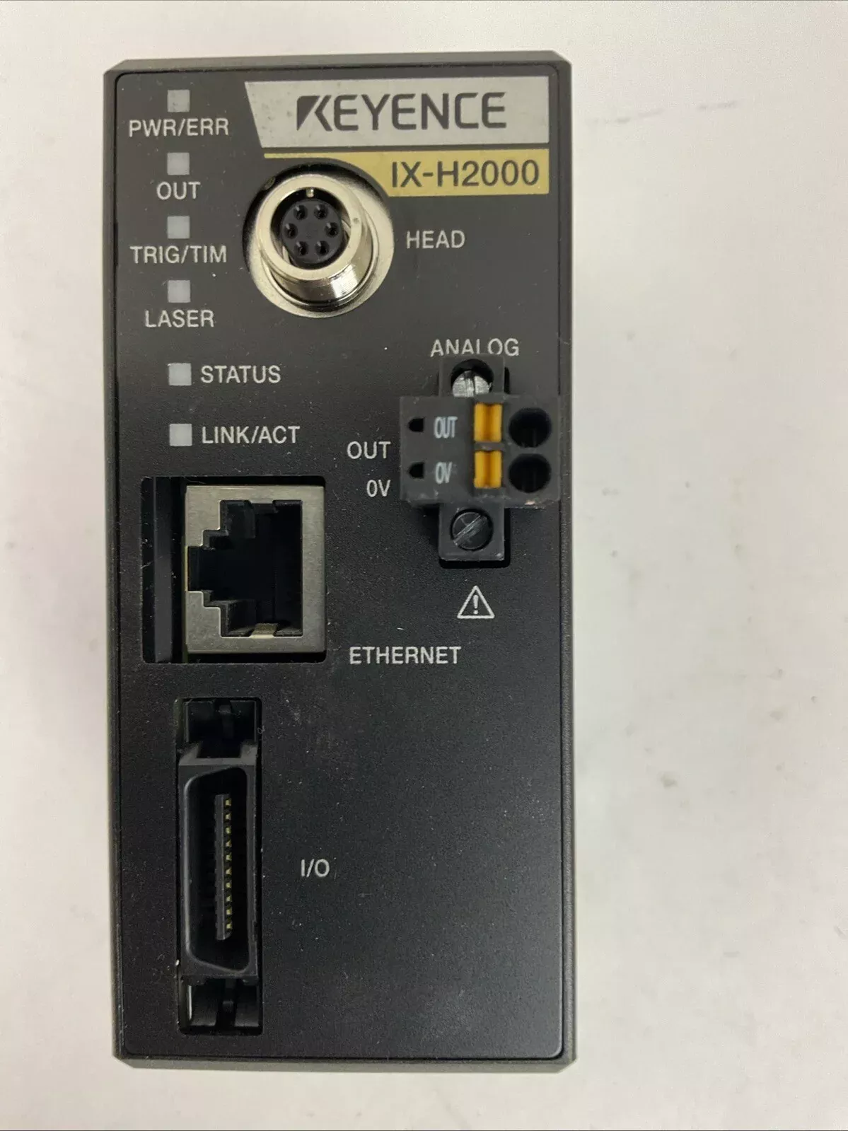 KEYENCE IX-H2000 LASER DISPLACEMENT SENSOR INPUT 24VDC CLASS 2 1.9A