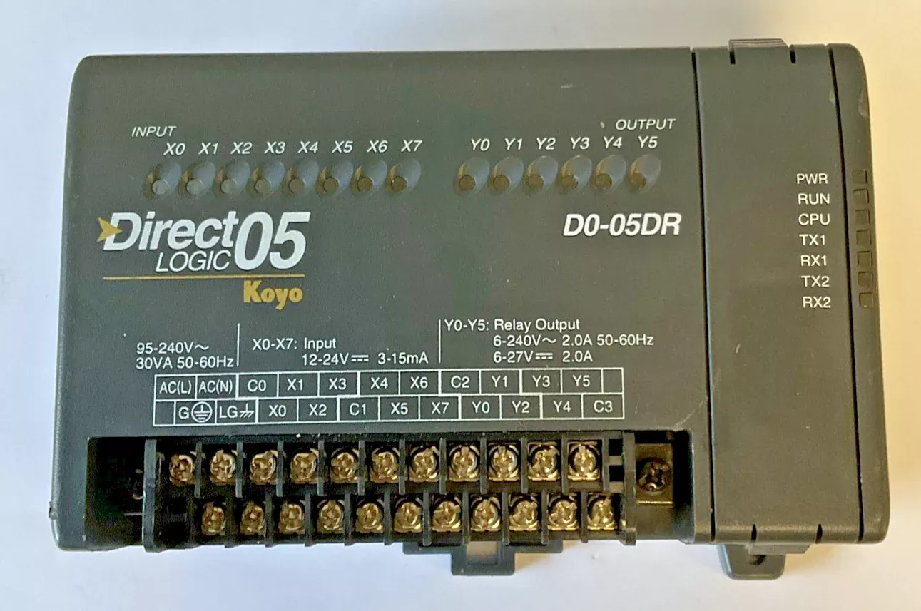 koyo-automation-direct-d0-05dr-programmable-controller-240vac-30va-50-60hz KOYO AUTOMATION DIRECT D0-05DR PROGRAMMABLE CONTROLLER 240VAC 30VA 50-60HZ