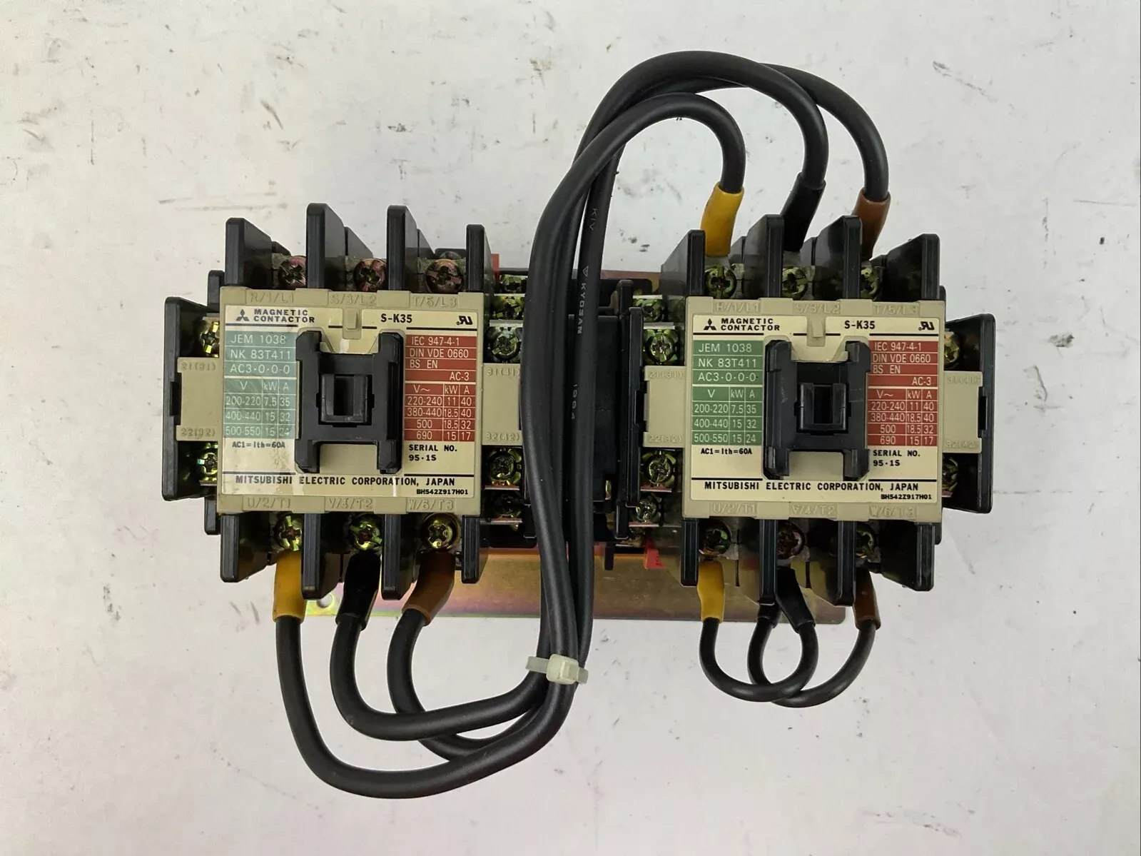 mitsubishi-reversing-contactor-s-k35-60a-coil-200v MITSUBISHI REVERSING CONTACTOR S-K35 60A COIL 200V