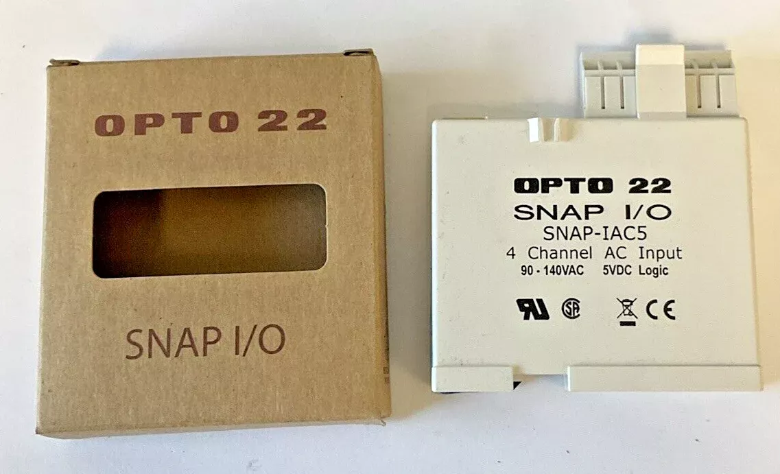 OPTO 22 SNAP I/O SNAP-IAC5 DIGITAL MODULE 90-140VAC 5VDC 4 CHANNEL