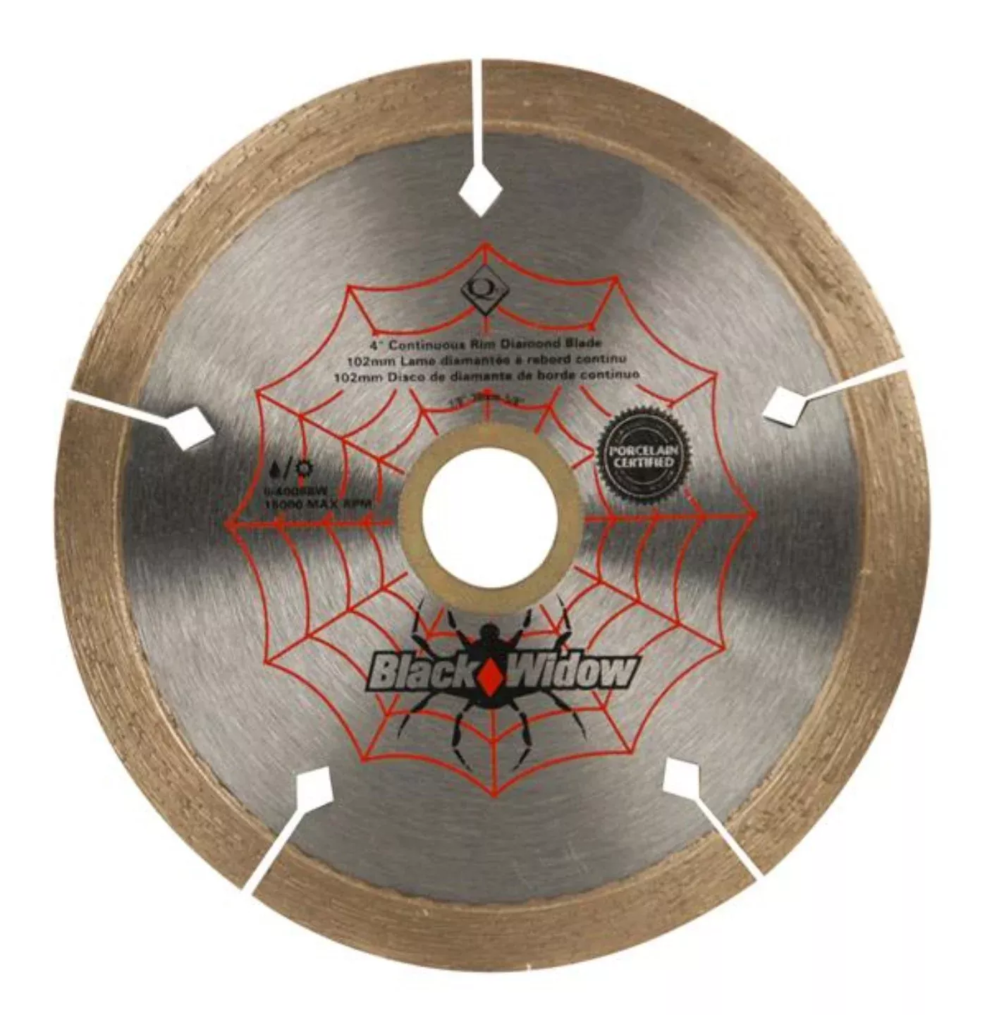 QEP 4" Black Widow Diamond Blade – Ceramic & Porcelain