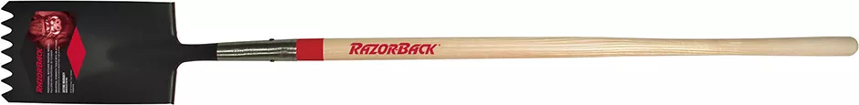 “Razor Back” Serrated Shovel w /48″ Hardwood Handle