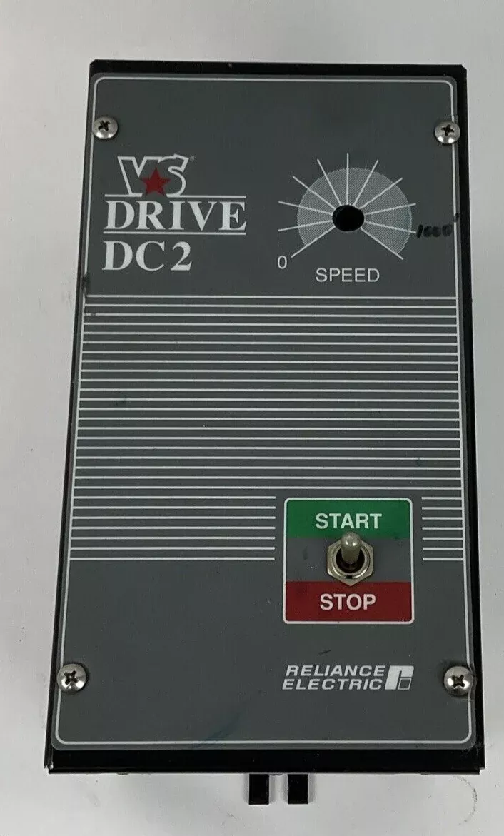 RELIANCE DC2-70U MOTOR CONTROLLER 115/230VAC 12.5A 1.0/2.0HPMISSING KNOB