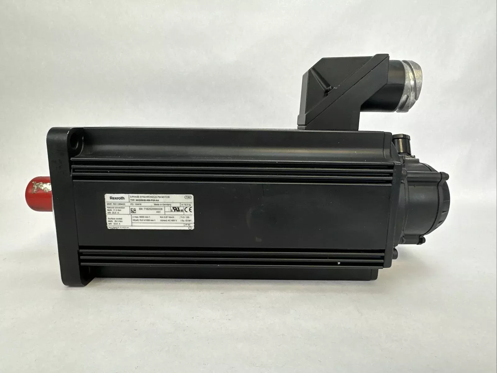 REXROTH MHD093B-058-PG0-AA 3-PHASE SYNCHRONOUS PM-MOTOR AC 600 V