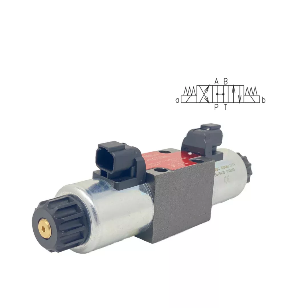 rpe3-063h11-02400e12a-argo-3-position-4-way-solenoid-operated-dcv-21gpm-5100psi- RPE3-063H11/02400E12A : Argo 3-position, 4-Way Solenoid Operated DCV, 21GPM, 5100psi Rated, Open in Neutral