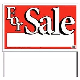 "For Sale" Sign, 26 x 16-In.