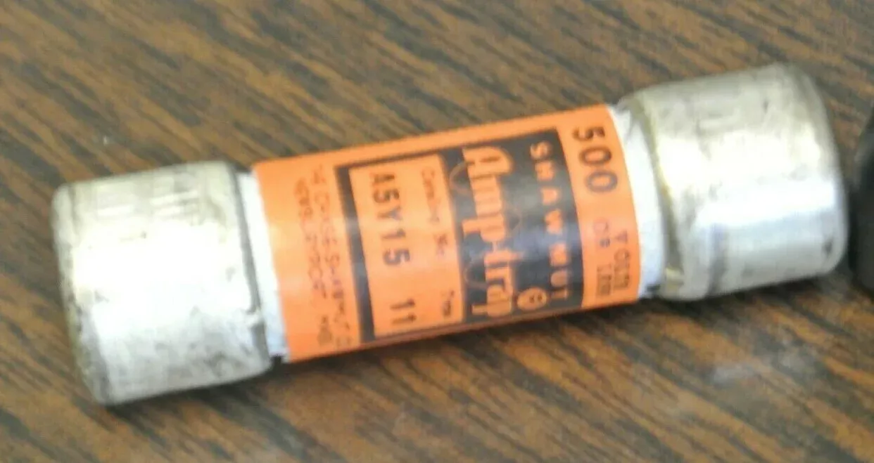 shawmut-a5y15-amp-trap-fuse-type-11-15a-500v-new-surplus-each SHAWMUT A5Y15 AMP-TRAP FUSE / TYPE 11 / 15A / 500V / NEW SURPLUS / EACH