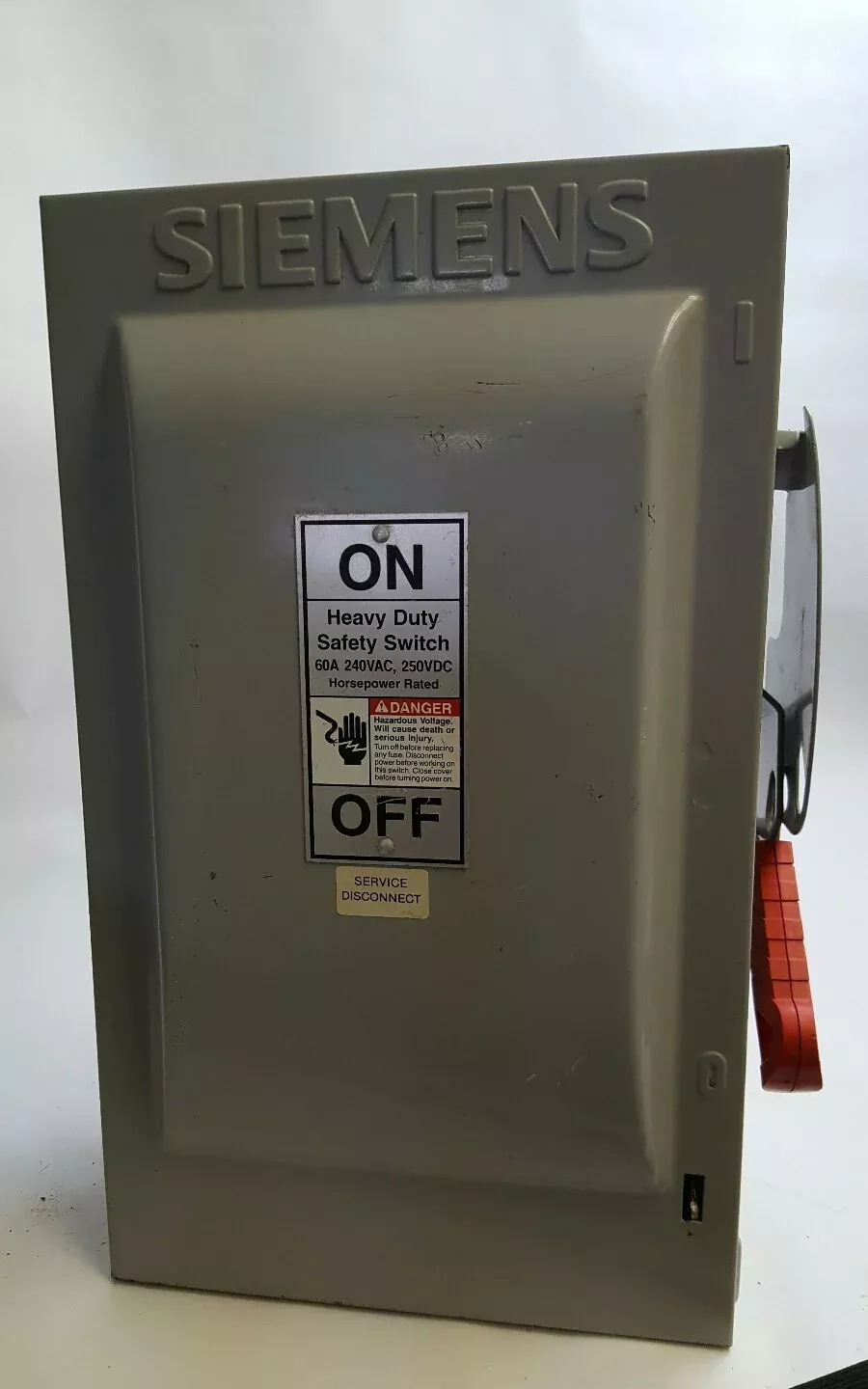 SIEMENS HF322N HEAVY DUTY SAFETY DISCONNECT SWITCH, 60 Amp