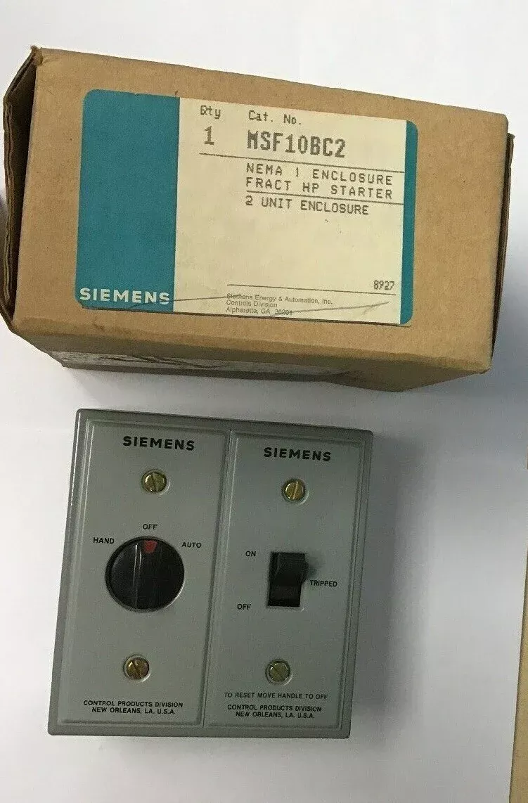 siemens-msf10bc2-fractional-hp-manual-starter-2-unit-enclosure SIEMENS MSF10BC2 FRACTIONAL HP MANUAL STARTER 2 UNIT ENCLOSURE