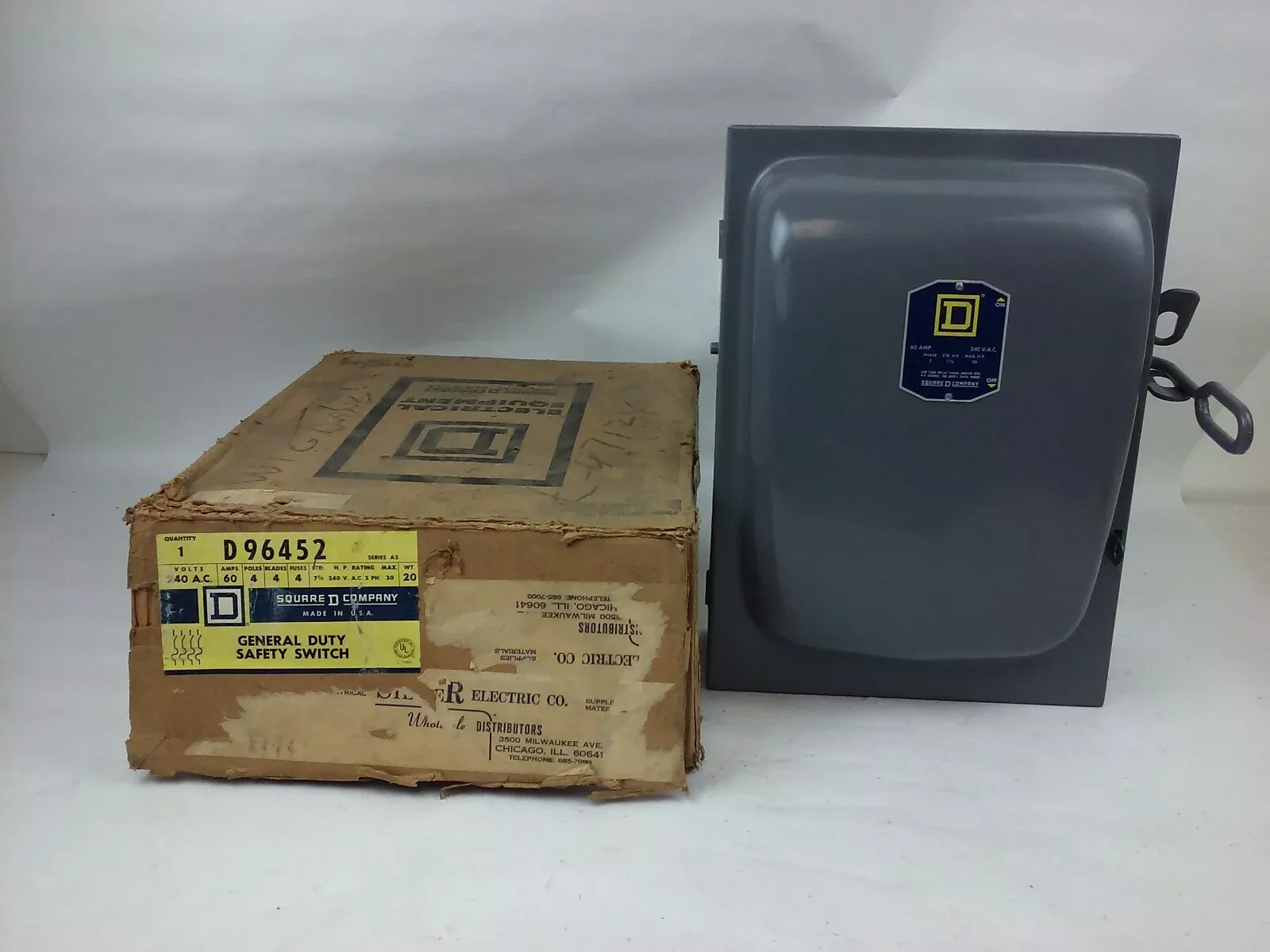 sq-d-d96452-ser-a2-safety-switch-60a-240v-2ph-max-h-p-20-fusible-new SQ. D D96452 SER. A2 SAFETY SWITCH, 60A, 240V, 2PH, MAX H.P. 20, FUSIBLE, NEW