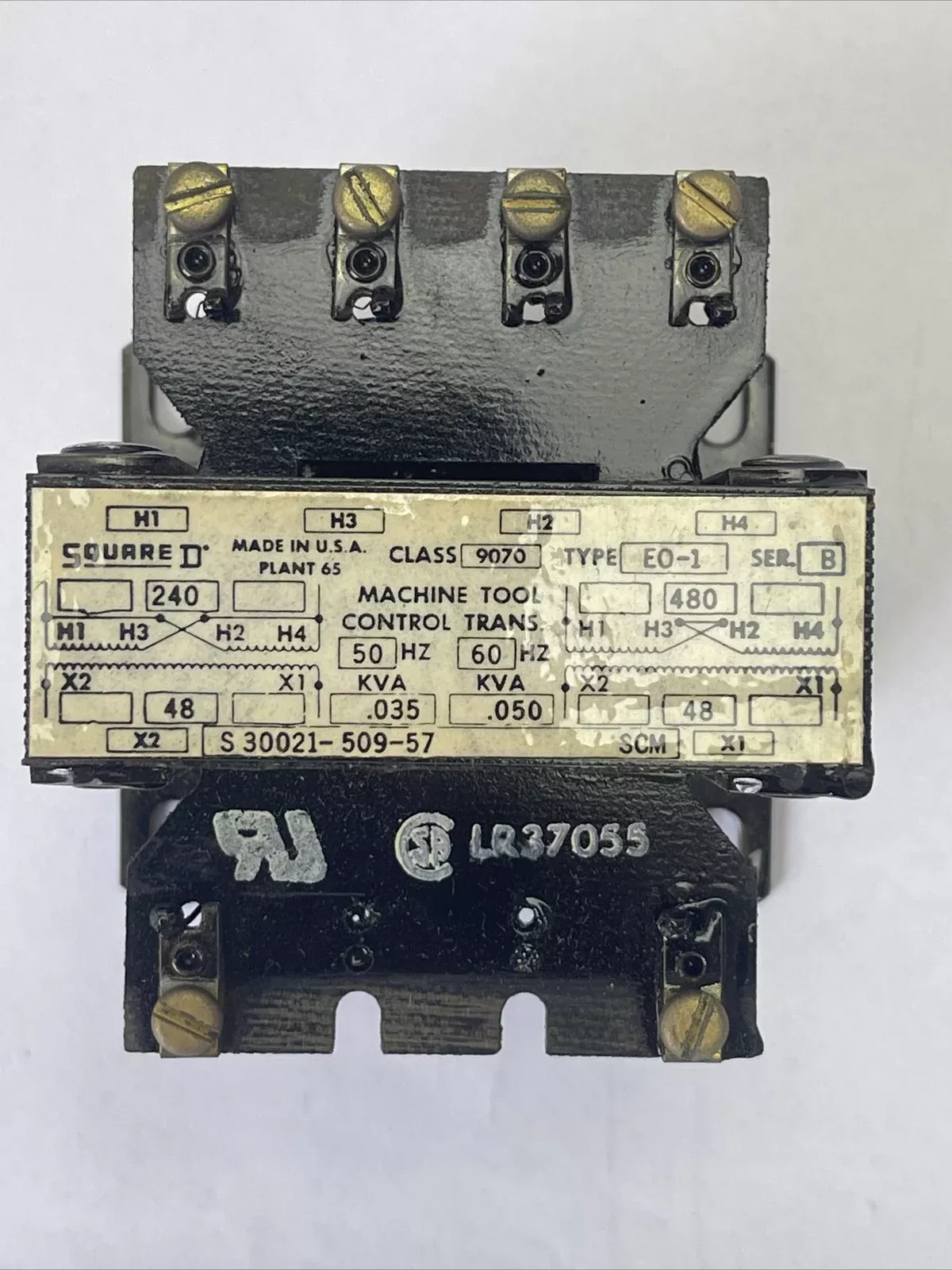 square-d-9070-eo-1-control-circuit-transformer-ser-b-pri-v-240-480-sec-v-48 SQUARE D 9070 EO-1 CONTROL CIRCUIT TRANSFORMER SER B PRI. V 240/480 SEC. V 48