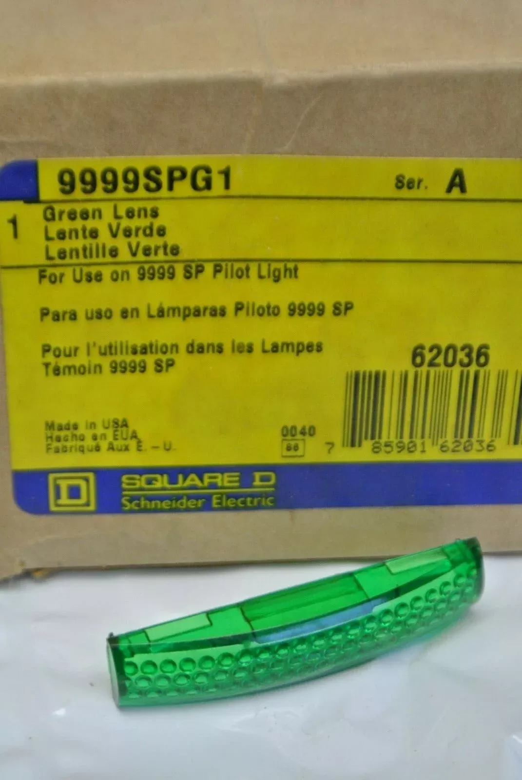 square-d-9999-spg1-green-lens-9999-sp-pilot-light-new-surplus SQUARE D 9999 SPG1 GREEN LENS for 9999 SP PILOT LIGHT / NEW SURPLUS