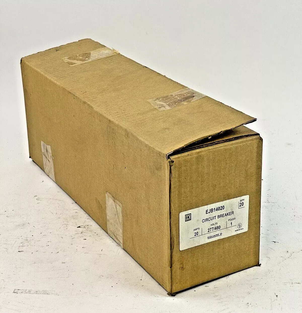 square-d-box-20-ejb14020-circuit-breaker-20a-1-pole-277-vac-new SQUARE D *BOX OF 20* - EJB14020 - CIRCUIT BREAKER - 20A/1 POLE/277 VAC - NEW