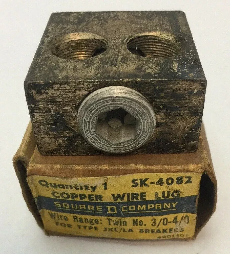 square-d-sk-4082-copper-wire-lugwire-range-twin-no-3-0-4-0-type-jkl-la SQUARE D SK-4082 COPPER WIRE LUGWIRE RANGE TWIN NO. 3/0-4/0 FOR TYPE JKL/LA