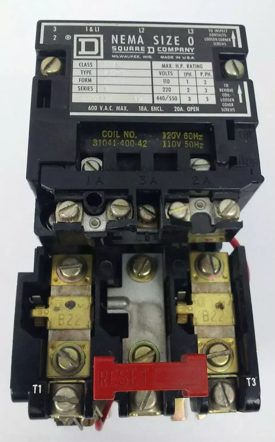 square-dclass-8536-type-sb0-2-starter-3ph-600v-20a-5hp-size-0-120v-coil-used SQUARE DCLASS 8536, TYPE SB0-2,STARTER, 3PH,600V,20A,5HP,SIZE 0,120V COIL,USED